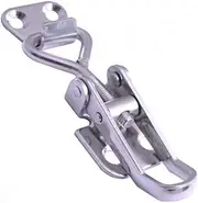 MUCKLILY 1Pc Stainless Steel Toggle Latch Clamp Fastening Lock for Trailers Trucks Containers Easy to Install Buckle with High Strength Safety Design