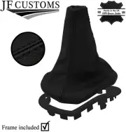 BLACK STITCH LEATHER MANUAL GEAR BOOT+PLASTIC FRAME FOR FIAT MAREA 96-02