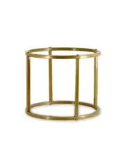 BULK 10 Gold Metal Restaurant Platter Stand Round Cake Display Plate Holder Tray