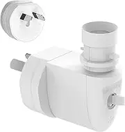E14 Plug in Light Socket, LED Bulb Light Socket Holder, MATCHEASY Outlet to Light Socket Adapter 2 Prong Outlet to Light Socket AC Plug to E14 with On/Off Switch Light Bulb Outlet Socket Adapter