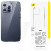 Baseus iPhone 15 Pro Max Schott Series Phone Case - Clear with Tempered Gass