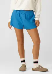[Lorna Jane] LJC Boxer Shorts in Blue, Cotton, Size - Small S Cornflower