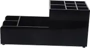 CONGARTENO Acrylic Bar Organizer with Compartments Napkin Dispenser Straw Holder for Bars Restaurants and Home Use Efficient Storage for Drink Accessories