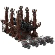 MOC Medieval Siege Ram Movie Scene Battering Ram Model 2486 for Christmas