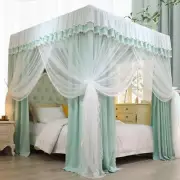 Double Layers Bed Netting Cloth Valances Dust Proof Mosquito Net Light Shading