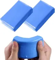 Professional 2 Pcs Car Detailing Clay Bar Kit: Remove Stubborn Contaminants, ...