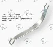 PCL Ligament Collateral Retractor 11mm Gap & 5mm Prong Orthopedic O/L 8''