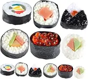 KONTONTY 12pcs Sushi Model Simulation Sushi Artificial Sushi Simulated Sushi Sushi Roller Sushi Roll-up Foods Play Kitchen Sushi Sushi Props Sushi Maker Sushi Go Party PVC