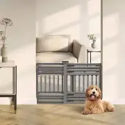 Portable Expandable Pet Door Gate Adjustable Barrier for Puppy Small Medium Dogs