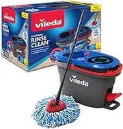 Vileda EasyWring Rinse Clean Spin Mop & Bucket Advanced Cleaning System - Separate Clean & Dirty Water
