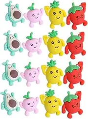 COHEALI Safe Mini Erasers for Boys and Girls 36pcs Cartoon Style Erasers Erase Decorate Fun