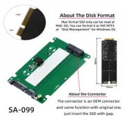 NFHK 2.5" SATA 22pin to Macbook A1425 A1398 MD213 SSD hard disk case Enclosure