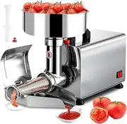 450W Stainless Steel Tomato Press Sauce Machine, Electric Tomato Strainer Machine with Filter, 90-160kg/h, Sauce Maker, for Makes Ketchup, Strawberry Jam, Blueberry Jam and Other Jams
