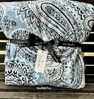 Vera Bradley Cozy PLUSH Throw Blanket SOFT SKY PAISLEY Baby BLUE NWT SEALED New