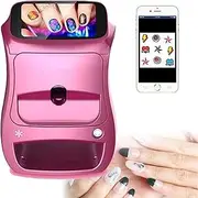 QLXYYFC Nail Art Printer, 3D Nail Printer with 5-inchScreen, 10 Seconds Painting, Mobile Nail Painting Machine for Home Nail Salon