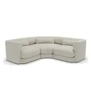 [James Lane] Santa Monica Modular Corner Sofa Boucle Pumice - 3 Seater
