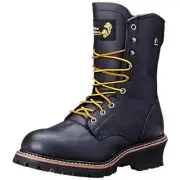 Golden Retriever Men's 9217 Safety Toe Waterproof Logger, Black