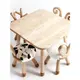 小羊小兔小鹿凳子兒童實木椅子學習凳實木餐椅家用換鞋凳靠背椅