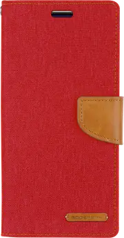 Goospery Canvas Diary For Galaxy S21 Plus - Red