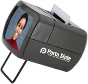 [PORTA SLIDE] PS-E2 Illuminated Slide Viewer, Battery-Operated Hand Held Slide Viewer, Portable Slide Viewer, Picture Slide Viewer for 2X2 & 35mm Photos & Film, Photo Slide Viewer, Made in Europe