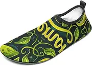 [BTCOWZRV] Water Shoes for Women Men Lemon Style Pattern Water Sports Shoes Slip-on Breathable Lightweight Athletic Aqua Sock