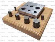 6 FLOWER SHAPED STEEL DISC CUTTER 7 MM- 22 MM JEWELLERY MAKING DESIGNS PATTERNS
