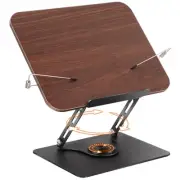 Book Stand for Reading, Adjustable Book Stand Holder with 360° Swivel Base, F...