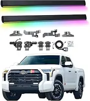 BJOHQ Electric Running Boards Compatible for Toyota Tundra 2022-2025 with Light, SUV, Off-Road & Pickup Trucks - Retractable Truck Steps & Nerf Bars