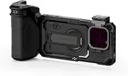 TILTA Khronos Phone Cage Handheld Kit for iPhone 16 Pro with Focus PD Handle, Mobile Video Rig, Smartphone Case Stabilizer for Video Recording/YouTube/Vlog/Videography - Black TK-IP16-PA-B