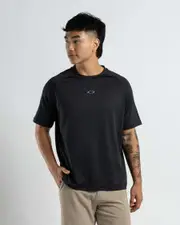 [Oakley] Oakley Men's Repreve Ellipse Short Sleeve Rash Vest in Black Size XL XL Black