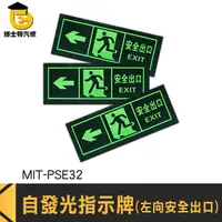 在飛比找Yahoo奇摩購物中心優惠-博士特汽修 自發光指示牌 疏散標識牌 停電逃生方向 EXIT