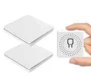 Wall Light Switch Push Button Remote Control Wireless Waterproof Kinetic Energy