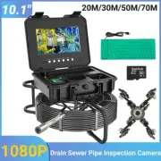 Pipe Inspection Camera 10.1" LCD Monitor Drain Sewer Pipe Inspection Camera