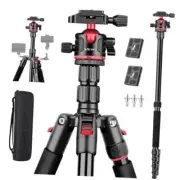 VICITV 78" Aluminum Camera Tripods & Monopods, Compact Travel Tripod for Red