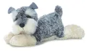 Aurora World Plush - Flopsie - LUDWIG the Schnauzer (12 inch) Stuffed Toy
