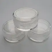 5/10/15pc Cosmetic Empty Jar Pots Eyeshadow Makeup Cream Lip Balm Container CC
