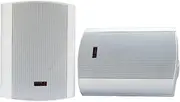 E-lektron EWL5P White 5" inch 250W Bookshelf Speaker Pair Wall Bracket 2 Way Stereo DJ PA