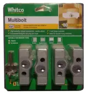 Whitco CYL4 Multi Bolt Window Security Lock Silver Cream - 4 Pack