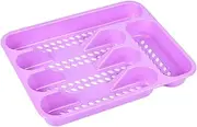 Mikinona 1pc Tableware Storage Drain Container Drawer Tableware Sorting Box Dishwasher Cutlery Basket Color