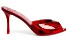 Christian Louboutin Me Dolly 85 Red Patent Backless Sandal Mule Heel Pump 38.5
