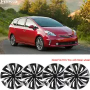 For Toyota Prius C V 15" 4PCS Wheel Covers Hubcaps Hub Caps Fits R15 Steel Wheel