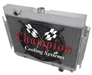 KR 2 Row 1" Tubes Radiator W/ 16" Fan for 1964 - 1967 Chevrolet El Camino #AE289