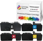 Cartridge Planet A Set BCMY Non-Genuine Toner Cartridge for Kyocera TK-5234 TK5234K TK5234C TK5234M TK5234Y (2,600/2,200 (B/CMY) Pages) for M5521CDN M5521CDW P5021CDN P5021CDW