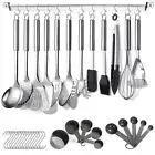 Kitchen Utensils Set 38 Pieces, Stainless Steel Cooking Utensils Set, Kitchen...