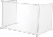 FIXOSHEE 3Pcs Transparent Desktop Area Dividing Board Sneeze Guard Partition Shield for Office Restaurant Student Desks Scratch Shockproof Design