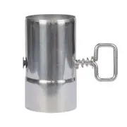 Stove Pipe with Damper Chimney Wood Log Burning Stove Flue Extension Tube UK