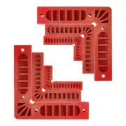 6pcs Positioning Squares Set 80/100/150mm 90 Degree Right Angle Clamps, Red