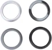 YARNOW Silicone Wedding Rings for Men Women Flexible Gym Sports Bands Camo Grey Black Dark Grey Silver Safe for Active Lifestyles