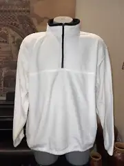 Colorado Clothing White Classic Sport Fleece Quarter-Zip Men’s Pullover-Size XL