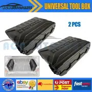 Pair Ute Tub Storage Box Universal Back Side Tool Box Lockable Trailer Black